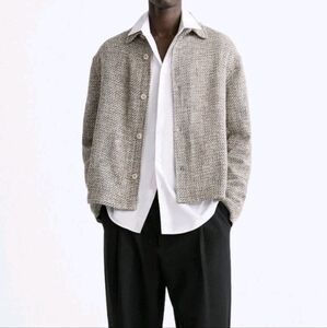 Zara Tweed Shirt Jacket